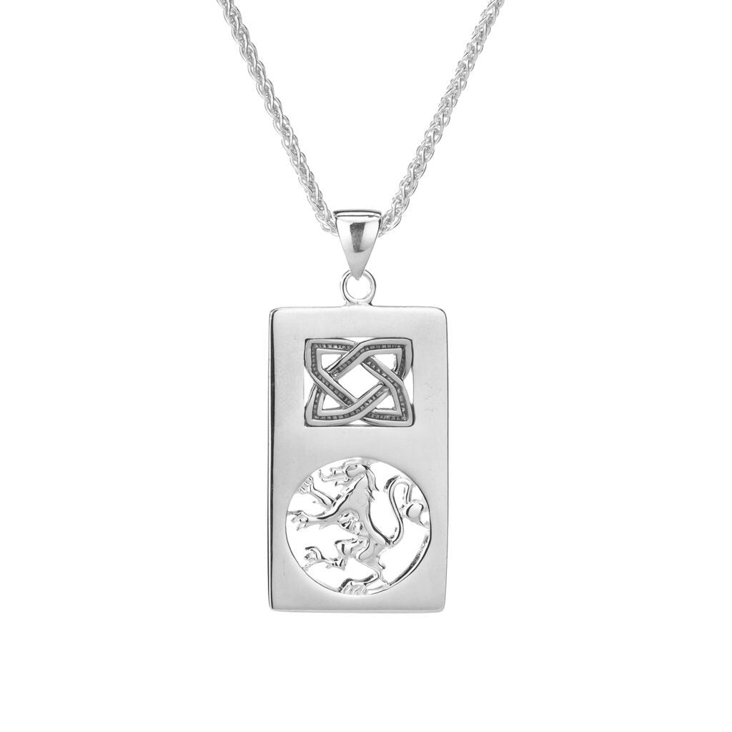 Lion Rampant Rectangle Pendant | Scottish Jewelry