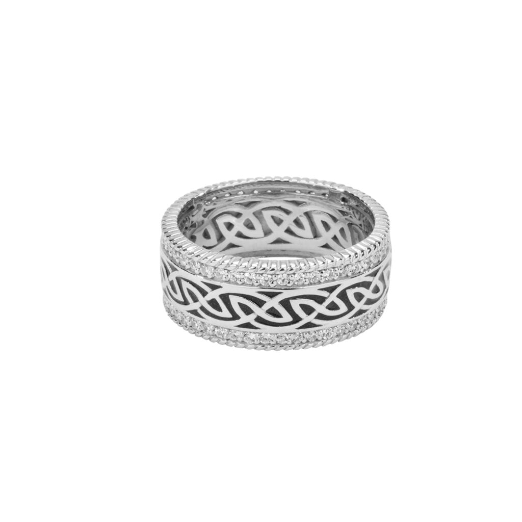 Black Sterling Silver Window to the Soul Ring | Keith Jack